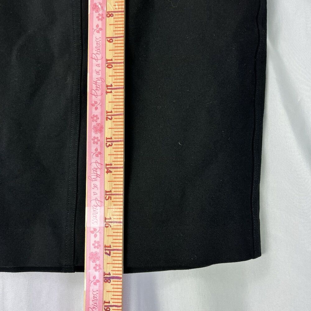 Black A Line Mini Skirt Women XS Stretch Pull On Minimalist - Picture 4 of 9